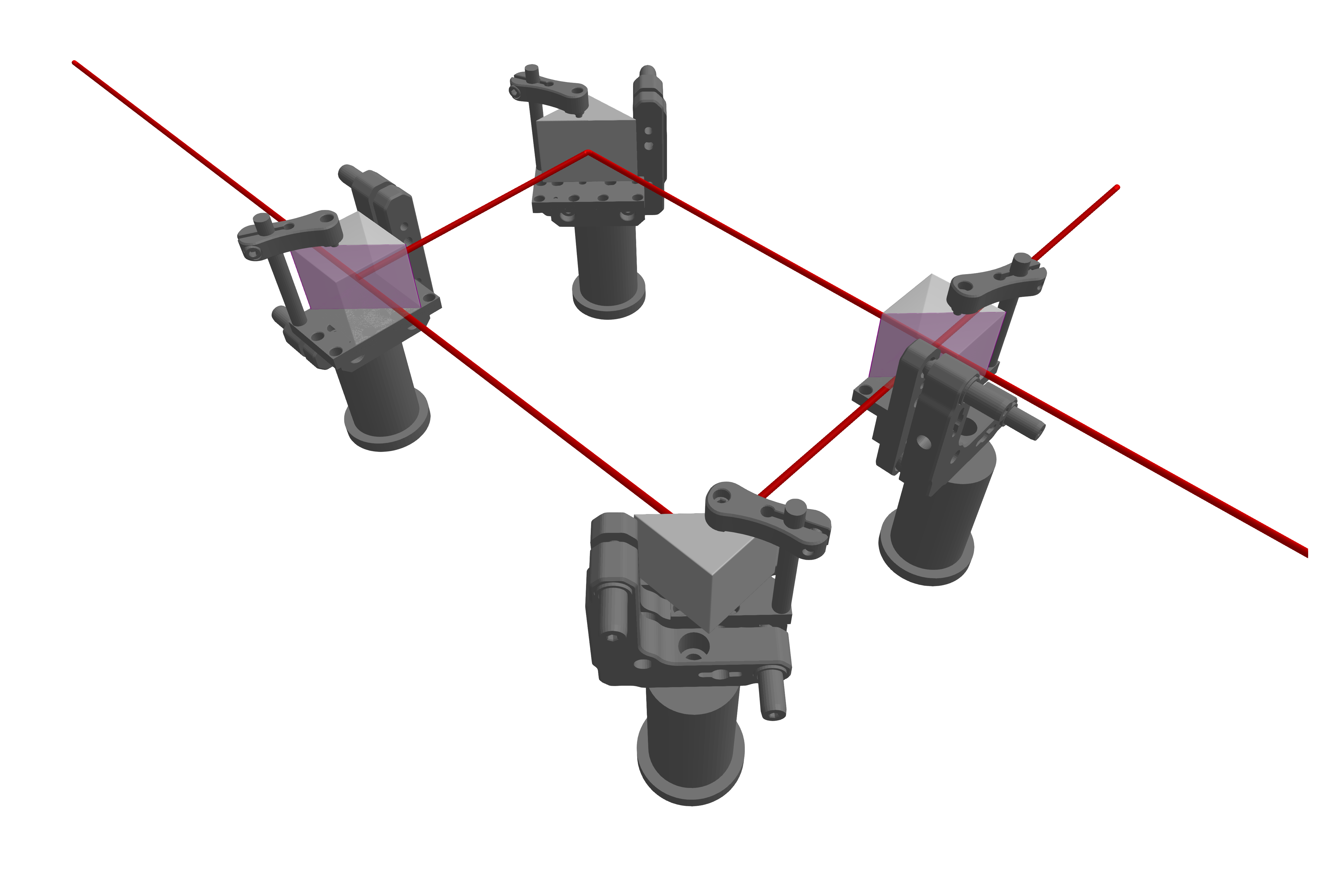 Cube beamsplitter showcase