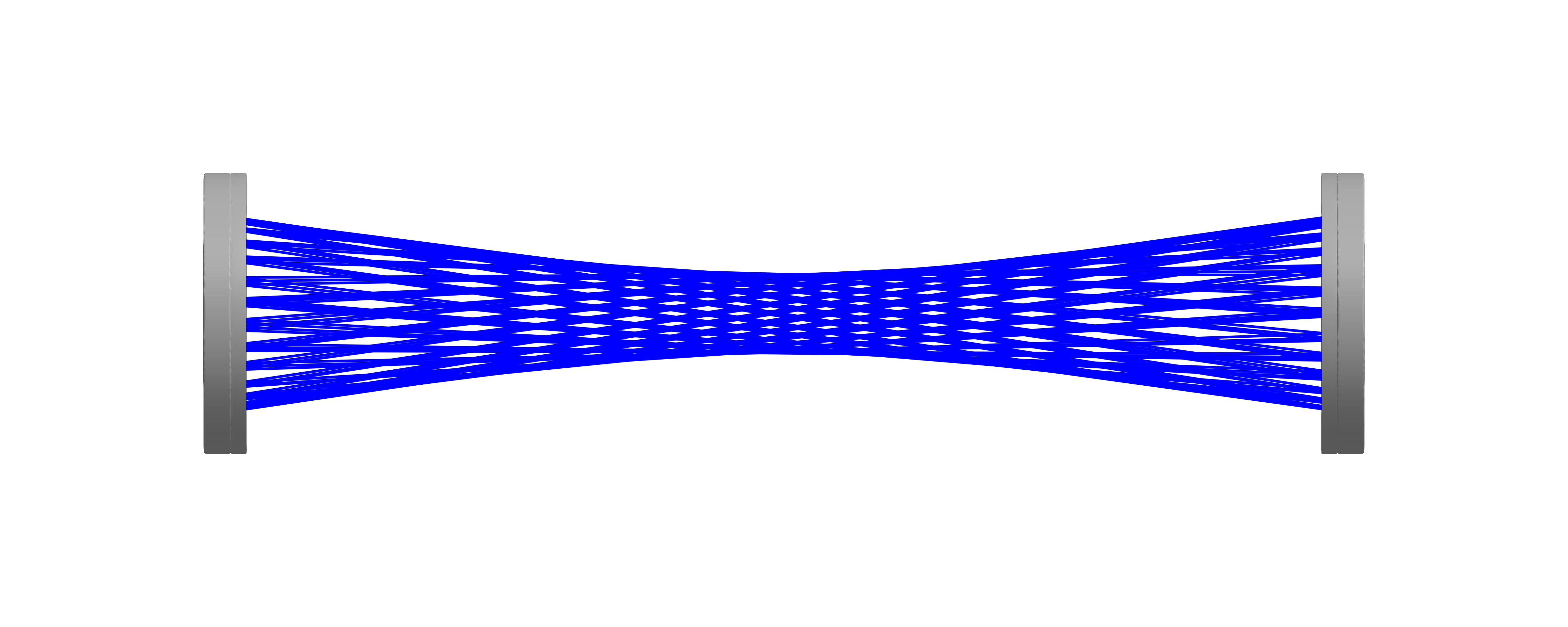 Concave mirror multipass showcase