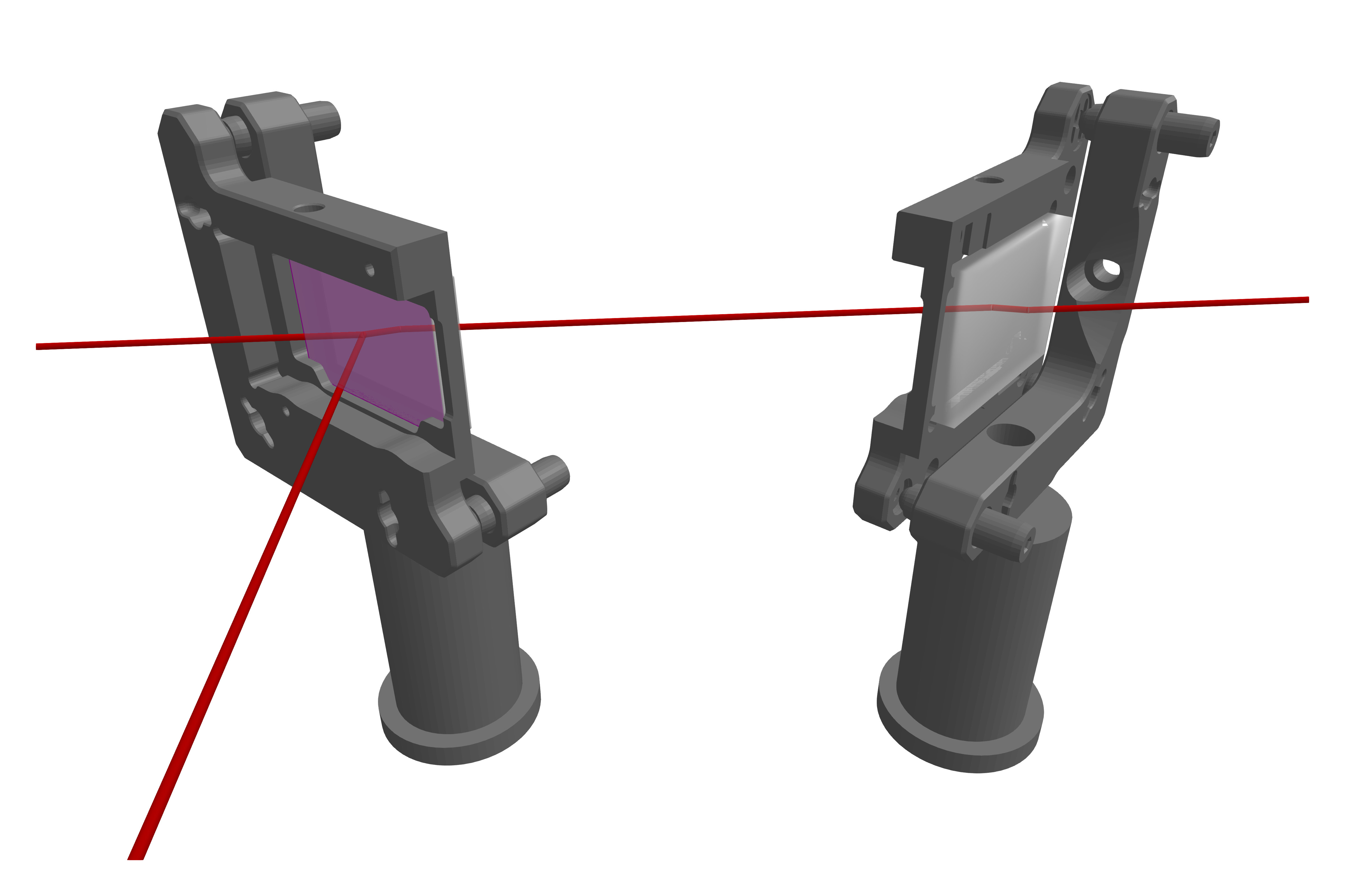 Plate beamsplitter showcase